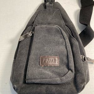 Flish Shoulder Bag canvas pockets cute!!